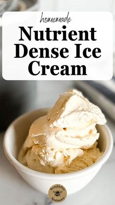 Craving a delicious yet healthy dessert? Try this nutrient-dense vanilla ice cream recipe! Made with raw honey, cultured cream, and pastured egg yolks, it’s a GAPS diet-friendly treat that’s full of beneficial nutrients. Dairy-free? No problem! There's an easy coconut milk alternative. Perfect for those following a wholesome, gut-healthy lifestyle. Learn how to make this creamy, naturally sweetened ice cream in under an hour. Pin now for a guilt-free dessert idea the whole family will love! Gaps Desserts, Bumblebee Apothecary, Raw Ice Cream, Organic Ice Cream, Honey Ice Cream, Nourishing Recipes, Alternative Sweeteners, Clean Dessert