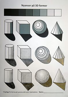 a book with different shapes and sizes on it