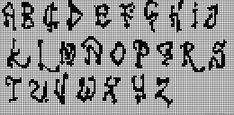 some type of font that is made out of black and white squares, with the letters in