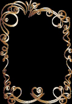 an ornate gold frame with swirls and scrolls