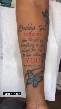 Tattoo Ideas For Rip Grandpa, Rip Aunt Tattoos, Memory Name Tattoos, Mom Remembrance Tattoos Arm, Sister Rip Tattoo, Rip Boyfriend Tattoos, Tattoos About Father, Rip Tattoo Ideas Memories, Tattoo Ideas Female Remembrance