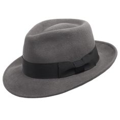 Capturing the timeless teardrop shape of the past, you'll receive endless compliments while wearing this classic fedora. Made of soft yet durable wool felt, this hat keeps you warm and dry during the cold weather-season with its high-quality material that carries water-repellent capabilities. Regardless if it's used for everyday wear, an extravagant party, or a stage performance, this snap-brim fedora travels very easily as it can be crushed or packed, returning to its original shape with almost Solid Wool Fedora Hat, Classic Felt Hat With Curved Brim, Classic Solid Color Felt Fedora, Classic Winter Felt Hat, Classic Felt Fedora For Fall, Winter Felt Hat With Short Brim, Fall Short Brim Fur Felt Hat, Classic Brimmed Felt Hat, Classic Solid Color Felt Hat