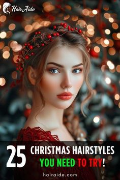 Get into the holiday spirit with these 25+ vibrant Christmas hair color ideas. Transform your look for the festive season. #christmashairstyles #holidayhair #festivehair #christmashair #holidayhairstyles #partyhair #winterhair #christmasparty #hairstyleinspo #hairtutorials #holidaylooks #christmasbeauty #festivebeauty #hairgoals #christmasglam #holidayvibes #winterhairstyles #christmasinspo #hairideas Christmas Beauty, Trend 2024, Christmas Hairstyles, Christmas Inspo, Holiday Hairstyles, Christmas Hair