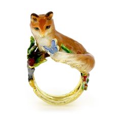 Fox Melody Ring | Wild Melody– GOOD AFTER NINE Pile Of Leaves, A Frog, A Pond, Whitetail Deer, Sweet Scents, Deer, Fox, Ring