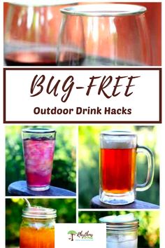 Examples of ways to enjoy your drinks outside this summer - Bug Free! Drink Hacks, Water To Wine, Kid Drinks, Green Smoothies, Diy Presents, Indoor Fun, Protein Drinks, Summer Ideas, Presents For Dad