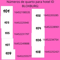 the numbers for each hotel are shown in pink