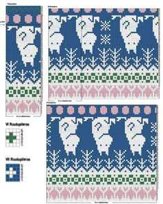 the cross stitch pattern is designed to look like elephants