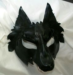 Big Bad Wolf Costume, Wolf Halloween Costume, Black Jackal, Diy Fantasia, Wolf Black, Mascaras Halloween, Wolf Costume, Wolf Mask