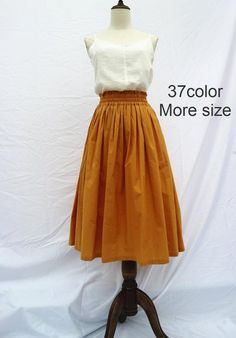 cotton yellow skirt soft cotton skirt women's skirt summer skirt custom skirt elastec waist skirt lo Summer Long Maxi Skirt With Pleated Waist, Summer Pleated Waist Maxi Skirt, Summer Maxi Skirt With Pleated Waist, Summer Voluminous Pleated Skirt With Elastic Waistband, Summer Pleated Skirt With Elastic Waistband And Voluminous Fit, Yellow Summer Pleated Skirt, Summer Yellow Flowy Pleated Skirt, Yellow Relaxed Fit Pleated Summer Skirt, Yellow Pleated Skirt With Relaxed Fit For Summer