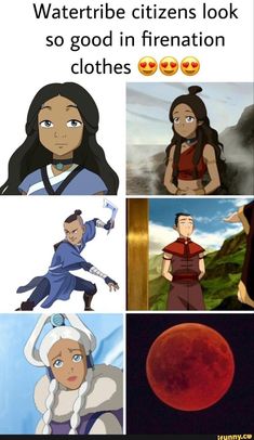 the avatars from avatar are in different stages of their lives and looks like they're