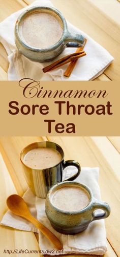#SignatureDrinkRecipes Best Tea For Sore Throat, Winter Sore Throat Tea, Cinnamon Tea For Sore Throat, Honey And Cinnamon For Sore Throat, Tea For Sore Throat And Cough Natural Remedies, Drinks For Sore Throat, Throat Tea, Sore Throat Tea, Throat Remedies