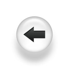 an arrow pointing to the right on a white ball with a black center and bottom