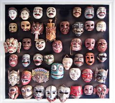 Cultural Mask - lesson Compatibility Test, Mask Dance, Mask Images, Indonesian Art, Clay Masks, Balinese, Mask Making, Mask Design