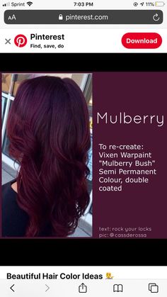 Mulberry Hair Color, Dark Maroon Hair, Burgandy Hair, Wine Hair Color, Mocha Hair, Maroon Hair, Plum Hair, Wine Hair, Perfect Hair Color