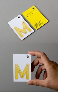 Architect Business Card, Logo Typo, Unique Business Cards Design, Buisness Cards, The Letter M, Name Card Design, Desain Editorial