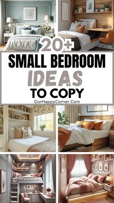 small bedroom decor ideas to copy in this collage is the best way to decorate