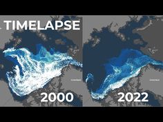 two maps showing the ocean's current temperature and where it will be taken in 2012