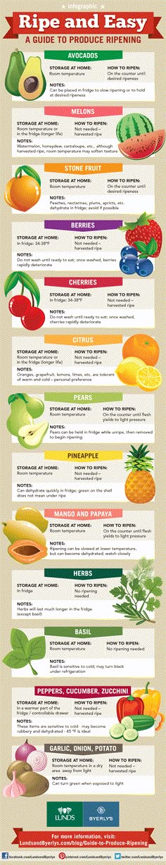 an info sheet with different types of fruits and vegetables in each section, including pineapples