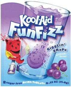 kool aid fun fizz grape flavored drink mix