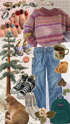 Things To Wear, Funky Outfits, Fall Fits, Winter Fits, A Collage, Dream Clothes, Outfit Idea