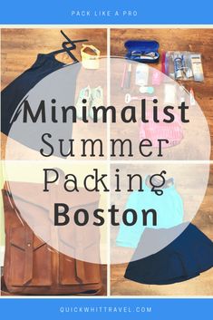 the minimalist summer packing boston