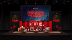 an image of the stage set for netflix's new show, strange things in india