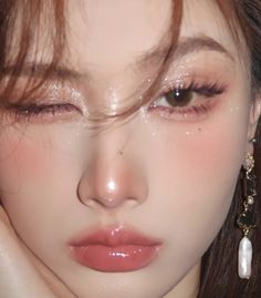 Angel Makeup, Korea Makeup, Cute Eye Makeup, Formal Makeup, Ethereal Makeup, Makeup Eye Looks, Asian Eye Makeup, Makeup Looks Tutorial, Pink Makeup