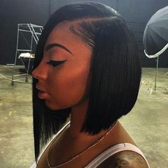 Liking the length and side profile. Two Tone Bob, Cut Life, Brazilian Straight Hair, Bob Lace Front Wigs, Hair Laid