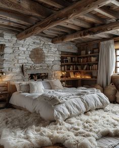 Cabin Homestead, Homestead Ideas, Beautiful Cabins, Cozy Cabin, Winter Time, Guest Bedroom, Log Cabin, A Dream, Tiny House