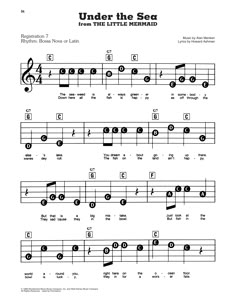 under the sea sheet music with notes