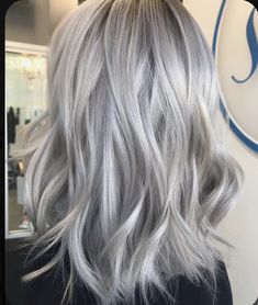 Grey Balayage, Color Hair Extensions, Hairstyles Weave, Grey Hair Wig, Ice Blonde Hair, 2020 Hairstyles, Silver Blonde Hair, Balayage Color