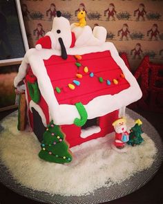 Snoopy Gingerbread House