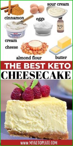 the best keto cheesecake recipe is shown