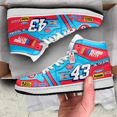 Richard Petty J1 Shoes Custom Sneakers For Fans TT07All of our JD Sneakers styles are custom-made-to-order and handcrafted to the highest quality standards. High-quality rubber sole for traction and exceptional durability. Lace-up closure for a snug fit. Material: Microfibre leather: chemical & abrasion resistance, anti-crease, aging resistance Eco-friendly and 100% Vegan. Please allow 10-15 business days to receive a tracking number while your order is hand-crafted, packaged and shipped from our facility. J1 Shoes, Sneaker Culture, Richard Petty, Cartoon Shoes, Cartoon Fan, Basketball Legends, Shoes Custom, Custom Cartoons, Sneaker Games