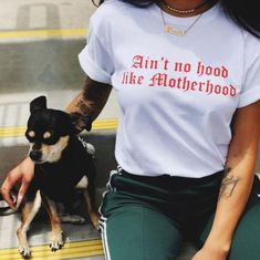 Latina Clothes, No Hood Like Motherhood, Mexican Stuff, Custom Jeans, Shirt Design Inspiration, Cute Comfy Outfits, Graphic Design Print, Streetwear Women, One By One