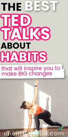 Ted Talks Motivation, Inspirational Ted Talks, Best Ted Talks, Habit Change, Motivational Podcasts, Break Bad Habits, Find Happiness, Changing Habits, Habit Forming