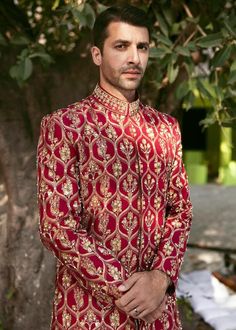 Men's Boutique, Groom Sherwani, Sherwani For Men Wedding, Wedding Kurta For Men, Bollywood Theme, Indian Groom Wear, Sherwani For Men, Lehenga Designs Simple, Men Kurta