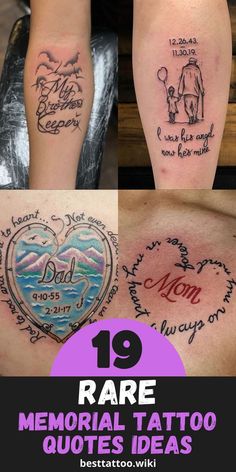 the top ten memorial tattoos for men and women