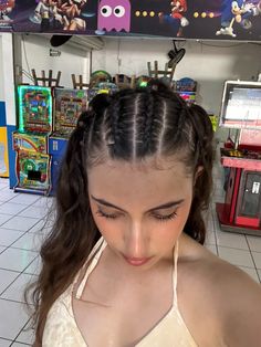 #beachbraids #puertovallarta #braidinspo #hairinspo Braid Hairstyles Mexican, Braids For Mexicans, Braids Hairstyles Mexican, Cancun Braids, Vacation Braids For White Women, Mexican Braid Hairstyles, Braids On Top Of Head, Hispanic Braids, Braids For Mexican Women