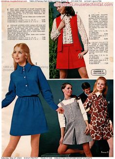 1969 JCPenney Fall Winter Catalog, Page 19 - Catalogs & Wishbooks Late 60s Fashion, Colleen Corby, 60's Style, 60s Fashion, Teenage Fashion Outfits