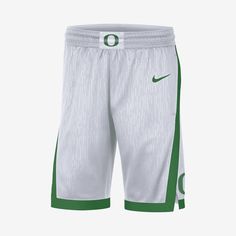 Whether you're taking the court or keeping it casual, the classic fit Nike Oregon Shorts honor your favorite school. With a design inspired by what the Ducks wear on the hardwood, they have lightweight, breathable fabric with sweat-wicking technology to help keep you cool, dry and on your game. Casual Cotton Athletic Shorts For Basketball, White Cotton Athletic Shorts For Sports Events, White Cotton Athletic Shorts For Sports, Nike Casual Basketball Athletic Shorts, Nike White Basketball Shorts, White Basketball Shorts, Casual Team-colored Basketball Shorts, Athleisure Basketball Shorts With Built-in Shorts, Basketball Shorts With Built-in Shorts