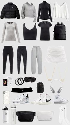 Lululemon Comfy Outfit, Outfit Ideas Gym School, Cute Workout Outfits For School, Lululemon Outfit Board, Outfits For School Sporty, Lululemon Tags Collection, Netball Training Outfits, Sporty But Cute Outfits, Gym Outfit For School