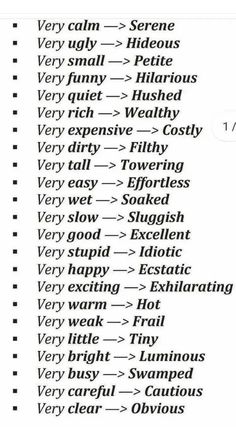 a list of words that are written in black and white, with the wording below it