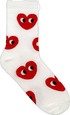 Red Heart Socks, Heart Eye, Heart Socks, Heart Eyes, Red Heart, Socks Women, Combed Cotton, Our Love, Valentine Day Gifts