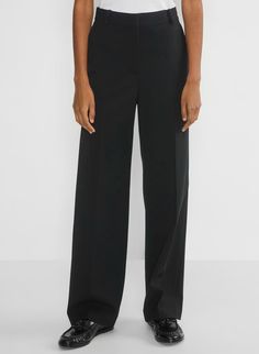 AGENCY PANT | Aritzia Agency Pants Aritzia, Classic Wide-leg Office Pantsuit, Tailored Timeless Wide Leg Full Length Pants, Tailored Timeless Wide Leg Pants, Tailored Timeless Wide Leg Dress Pants, Tailored Wide Leg Dress Pants, Timeless Wide Leg Dress Pants For Office, Timeless Fitted Wide-leg Dress Pants, Modern Tailored Wide Leg Pants With Pressed Crease