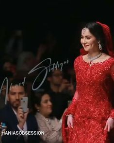 Hania Amir In Bridal Dress, Hania Amir And Asim Azhar Video, Hania Amir Red Dress, Pakistani Dresses Hania Amir, Hania Amir Wedding Dresses, Haniya Amir Dresses, Haina Amir Dresses, Jam Suit For Ladies, Hania Amir Bridal Look