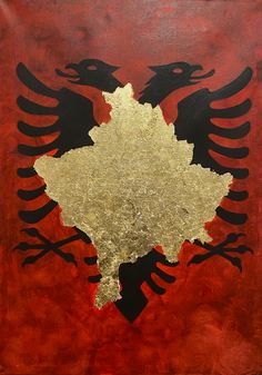 Albanian flag❤️ Kosovo Drawing Ideas, 17 February Kosovo Drawing, Kosovo Drawing