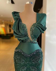 Minna Fashion, Green Prom Dresses, Pageant Wear, African Royalty, Green Prom, Lace Evening Gowns, Dress Party Night, Designer Evening Gowns, Haute Couture Dresses