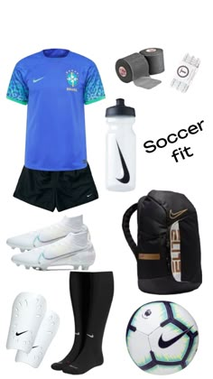 the soccer kit is ready to be used by all of the players in this game