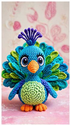 Amigurumi Peacock Pablo Crochet Free Pattern Peacock Blanket Crochet Free Pattern, Free Peacock Crochet Pattern, Crochet Peacock Pattern Free, Peacock Crochet Pattern Free, Amigurumi Peacock, Peacock Crochet Pattern, Crochet Peacock Feather, Peacock Blanket, Crochet Peacock